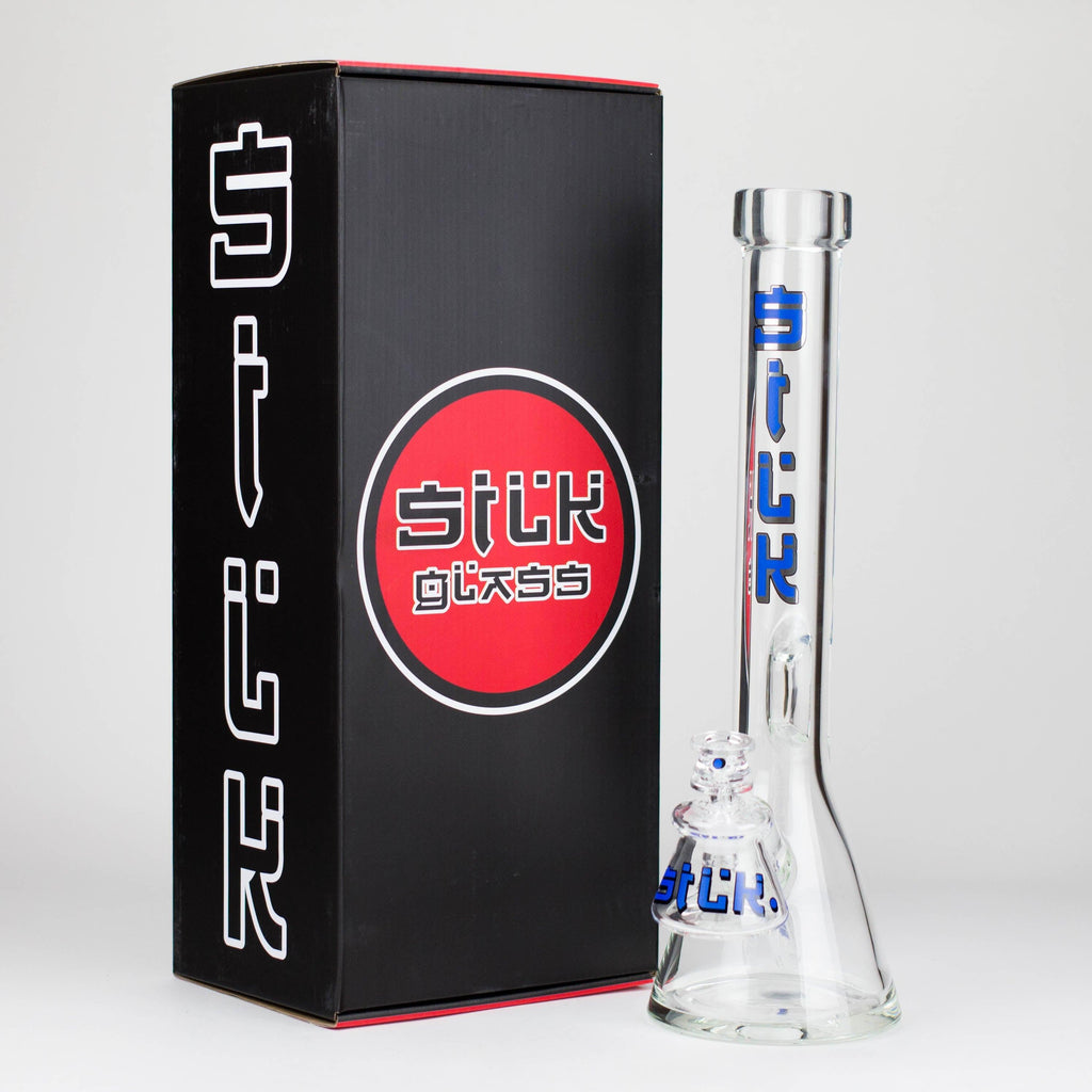 Silk Glass | 17" 10mm Thick Beaker Glass Bong with Accessories – Premium Gift Set