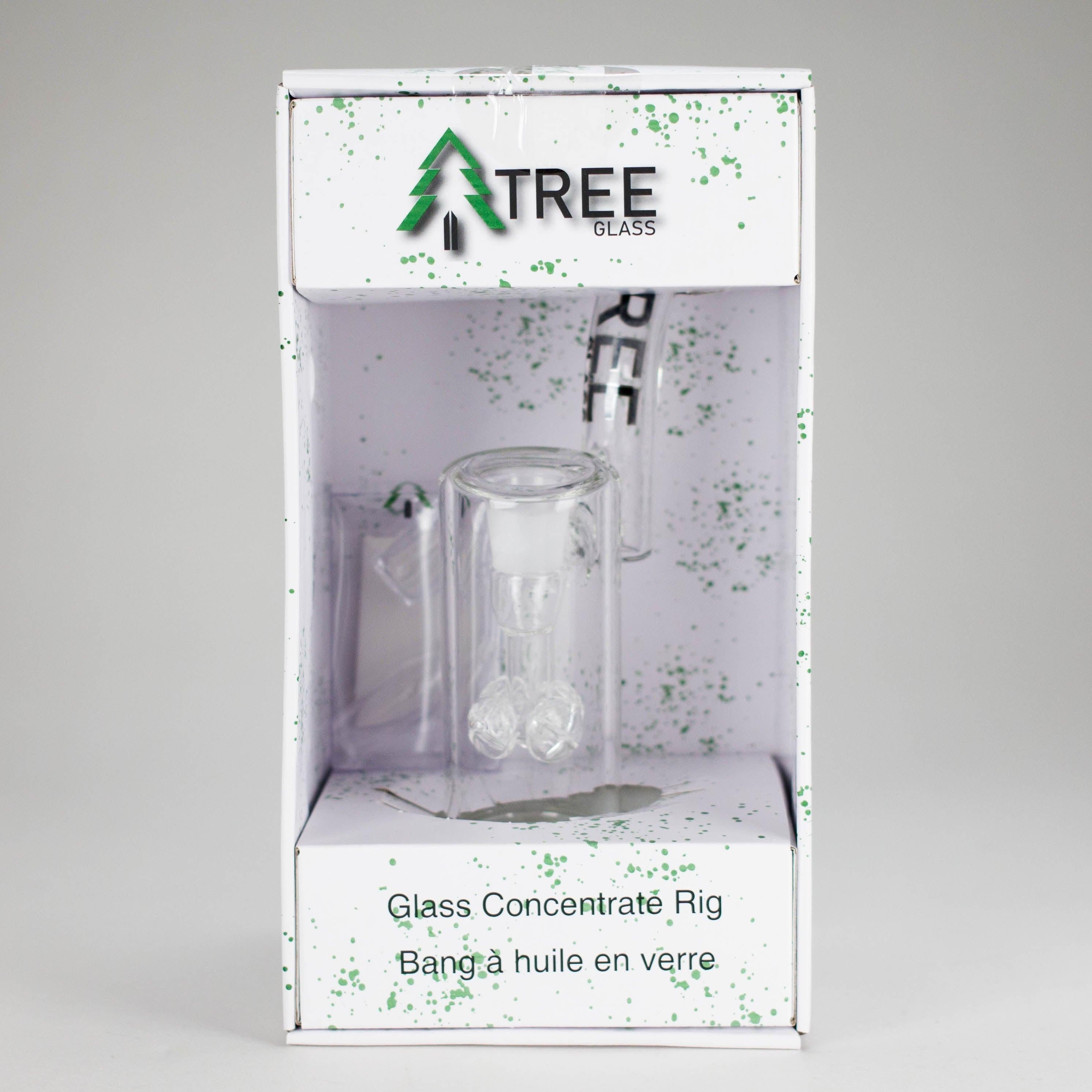 Tree Glass | 9" Glass Rig Cluster Perc with Banger