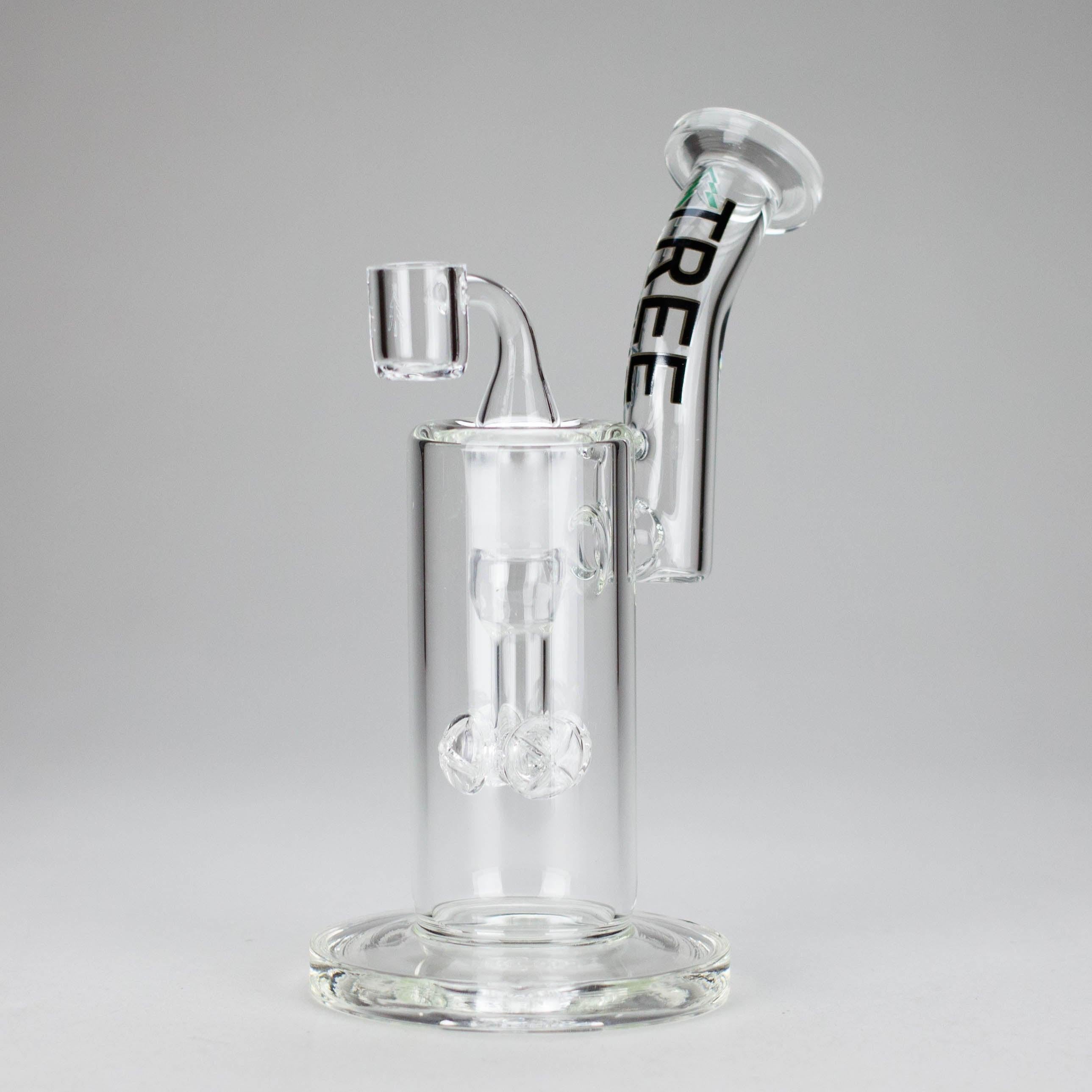 Tree Glass | 9" Glass Rig Cluster Perc with Banger Main image