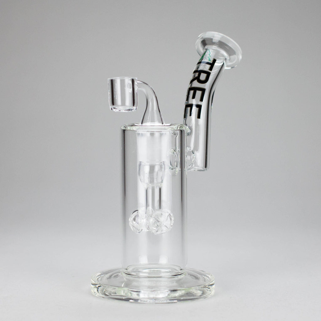 Tree Glass | 9" Glass Rig Cluster Perc with Banger