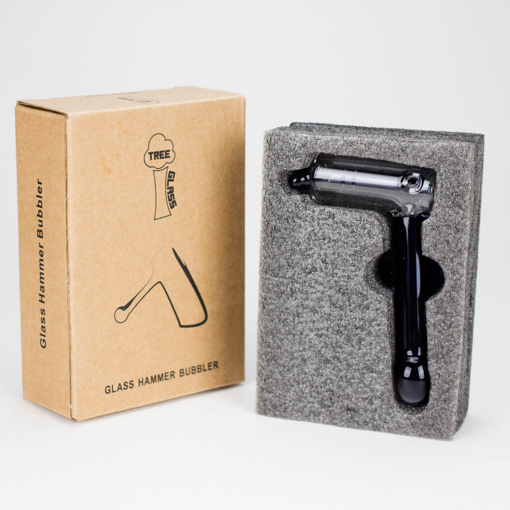 Tree Glass | 4.5" Thin Showerhead Hammer Glass Bubbler