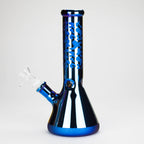 Karma | 9" Beaker Blue Metallic Glass Bong