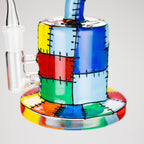Karma | 6" Patches Design Inline Glass Dab Rig