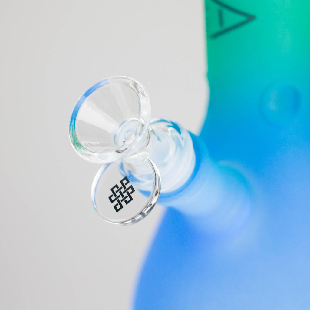 Karma | 9" Beaker 3 Toned Frosted Glass Bong