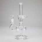 11″ Clear Recycler Glass Bong with inline diffuser [C8032]