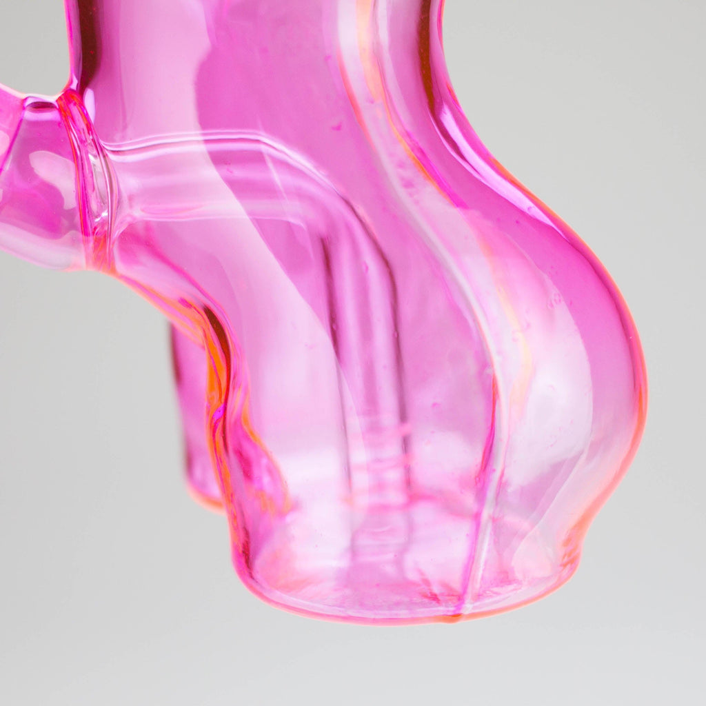 4″ Pink Lady Soft Glass Bong [TX218]