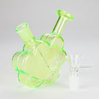 4″ Green Flower Soft Glass Bong [TX216]
