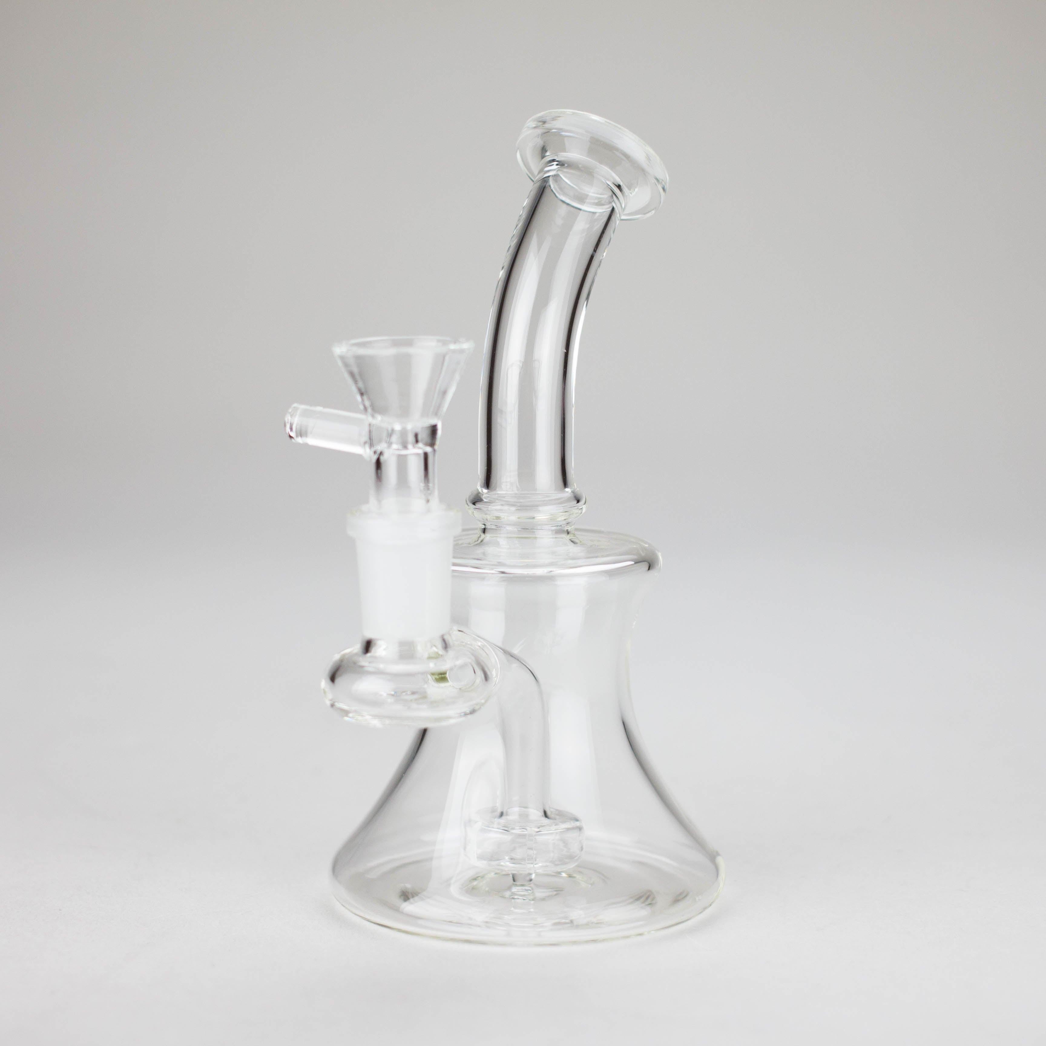 6″ Clear Glass Bong with water diffuser [DCK-017]