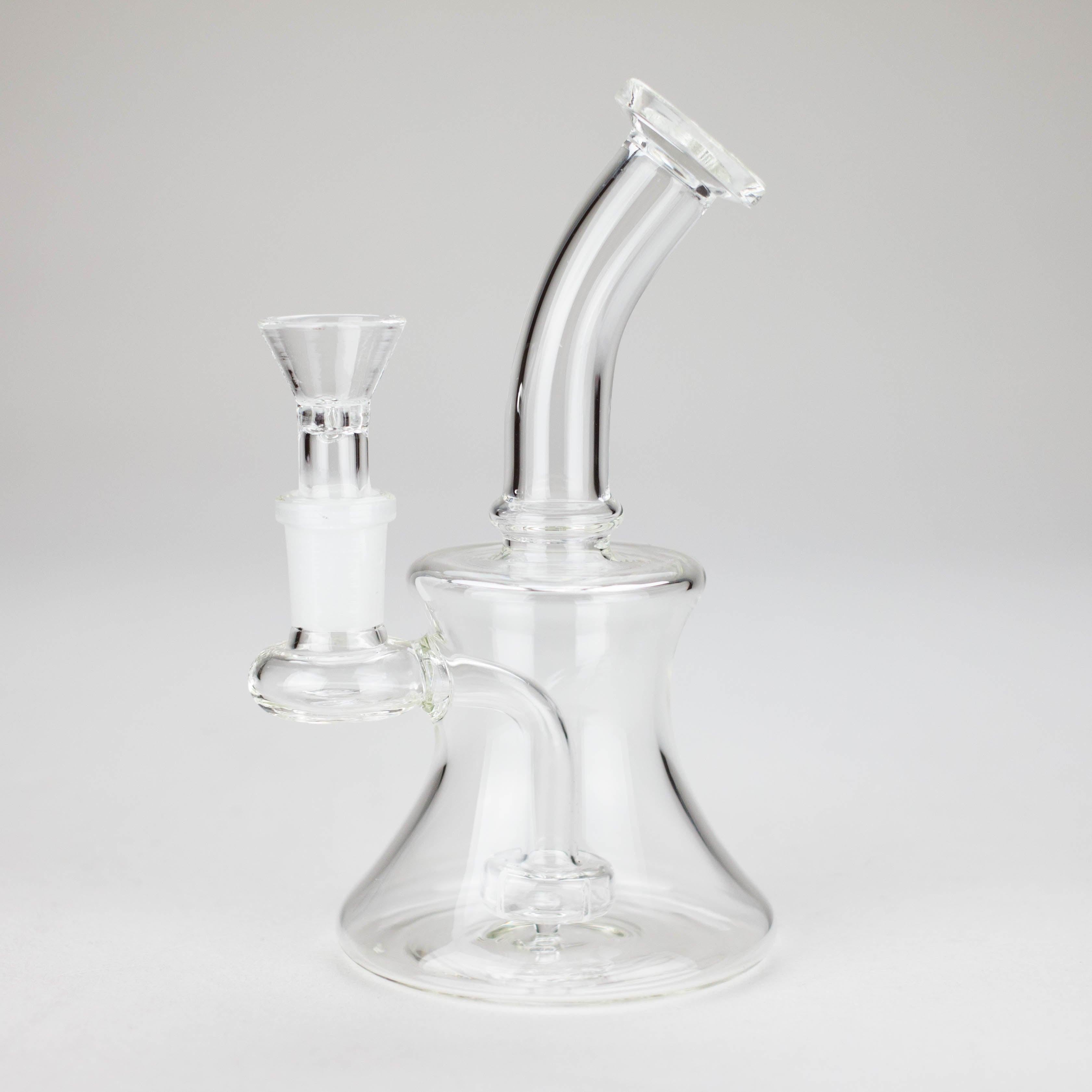 6″ Clear Glass Bong with water diffuser [DCK-017]