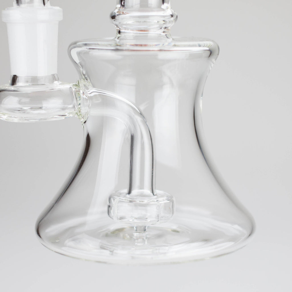 6″ Clear Glass Bong with water diffuser [DCK-017]