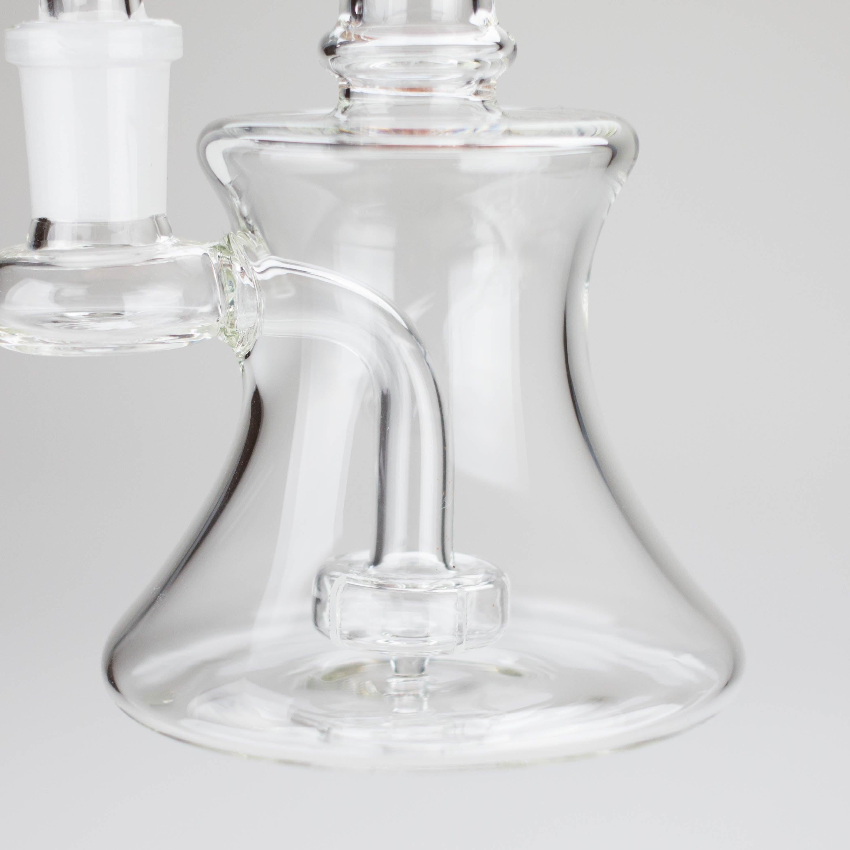 6″ Clear Glass Bong with water diffuser [DCK-017]