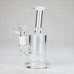 7″ Clear Glass Bong with water diffuser [C1041]