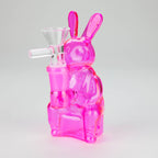6″ Pink Bunny Soft Glass Bong [HL011]