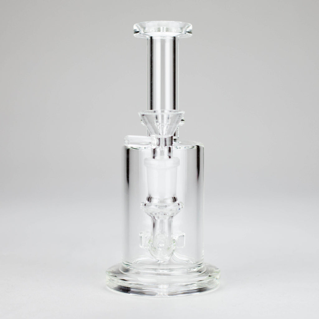 7″ Clear Glass Bong with water diffuser [C1041]