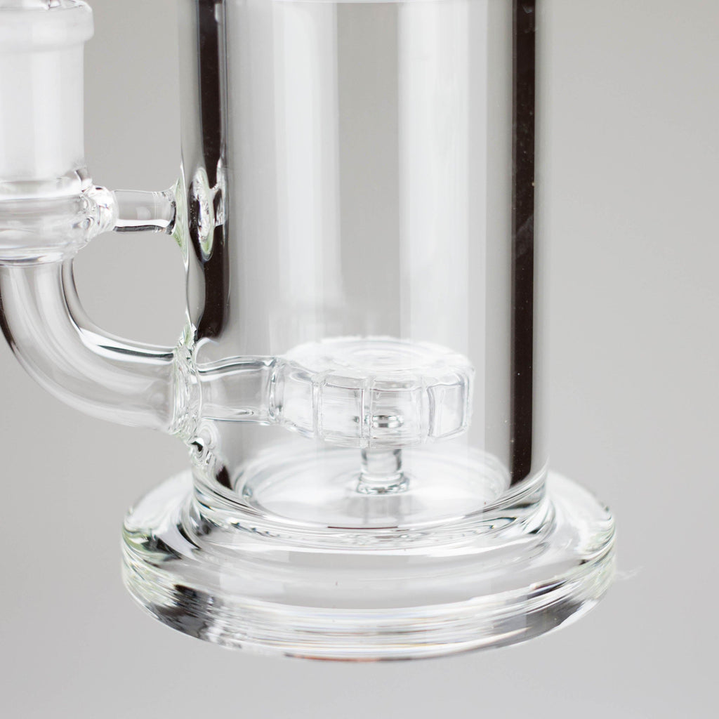 7″ Clear Glass Bong with water diffuser [C1041]