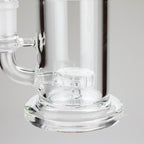 7″ Clear Glass Bong with water diffuser [C1041]