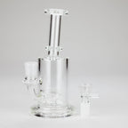 7″ Clear Glass Bong with water diffuser [C1041]