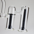 6″ Clyde Bubbler – Dual Chamber Glass Bong  [DCK-018]
