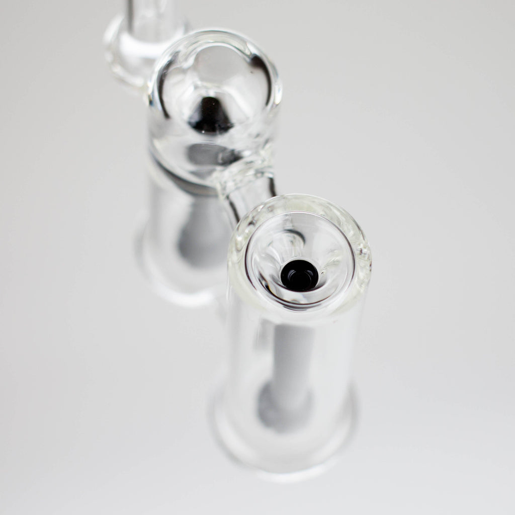 6″ Clyde Bubbler – Dual Chamber Glass Bong  [DCK-018]