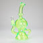 11″ Slim Green Recycler Glass Bong [C8033]