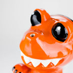 8" Vintage Red Dragon Ceramic Bong – Playful Mythical Creature Design[ES092WP]
