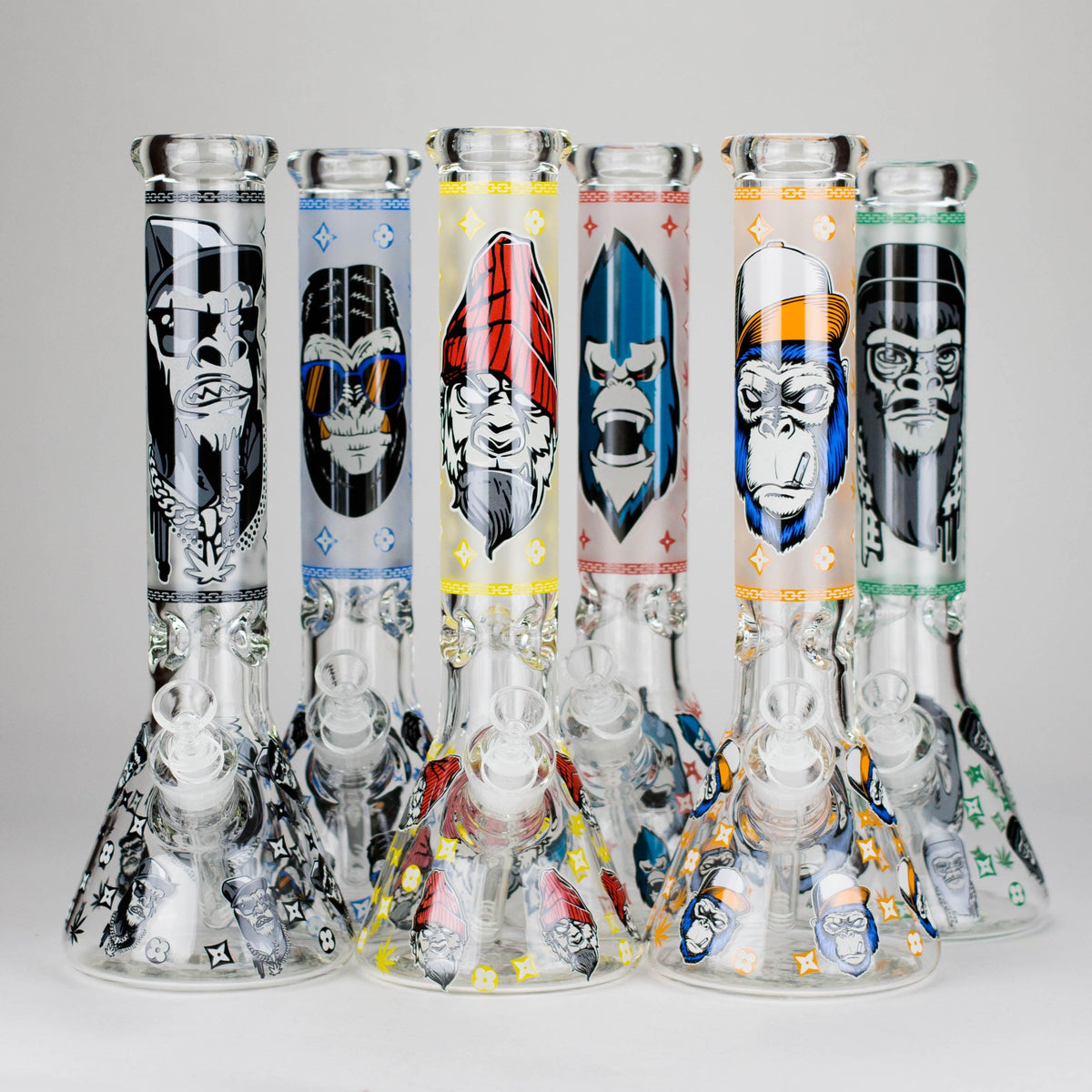 13″  7mm Glass Beaker Bong  [DCK-019]
