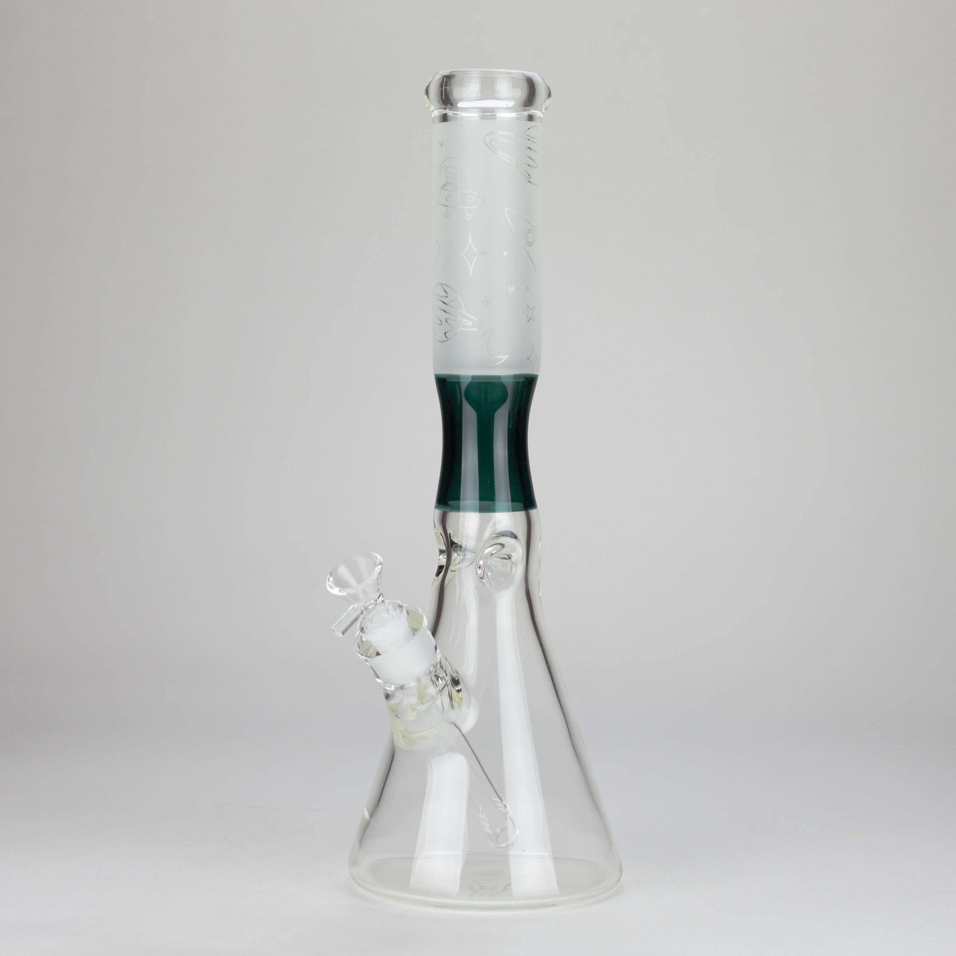 15″ 7mm Glass Beaker Bong  [C1033]