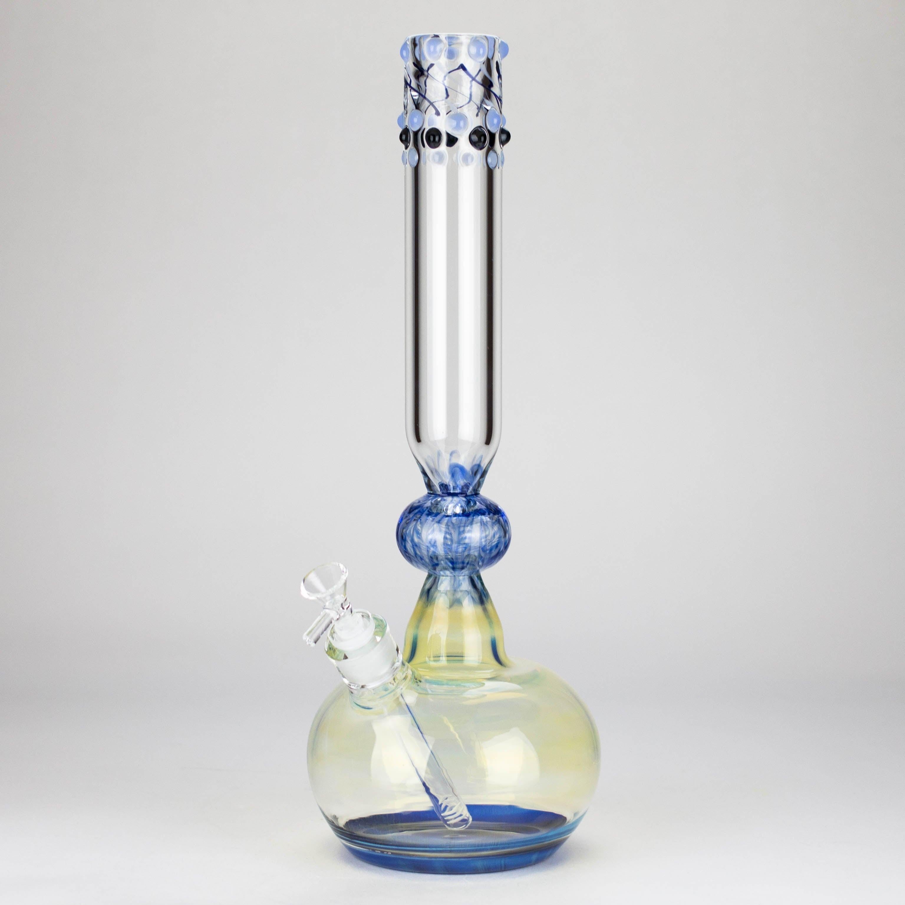 16″ Inside Out Jade Blue Color Tube Glass Bong [C2698] Main image