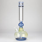 16″ Inside Out Jade Blue Color Tube Glass Bong [C2698]