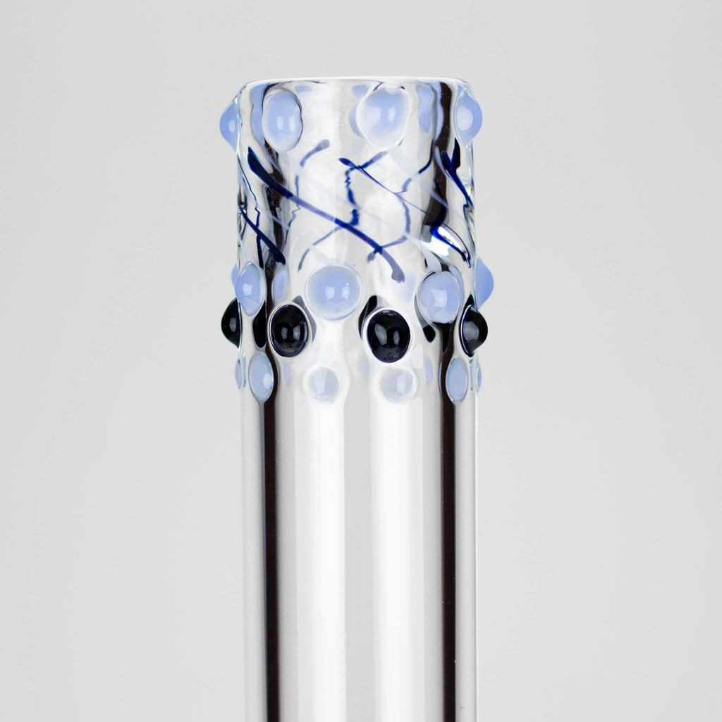 16″ Inside Out Jade Blue Color Tube Glass Bong [C2698]