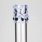 16″ Inside Out Jade Blue Color Tube Glass Bong [C2698]