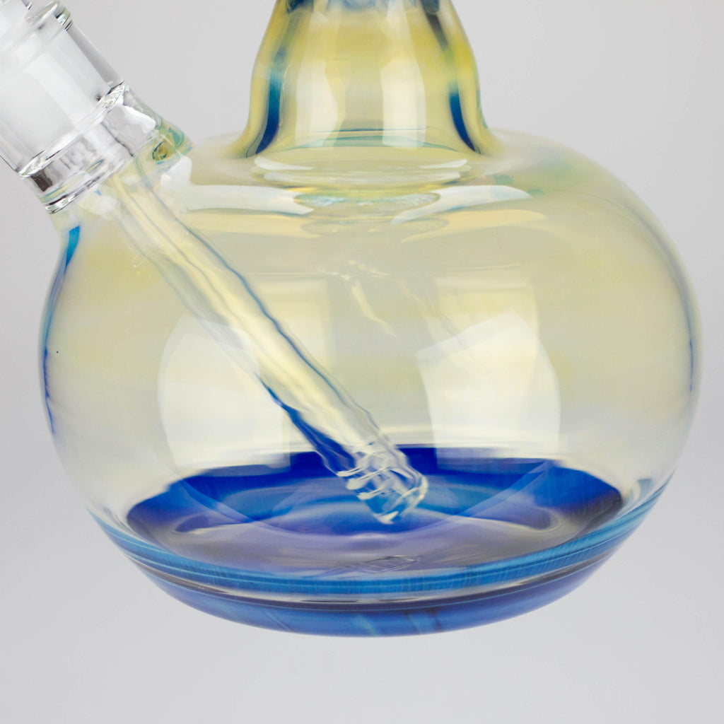 16″ Inside Out Jade Blue Color Tube Glass Bong [C2698]