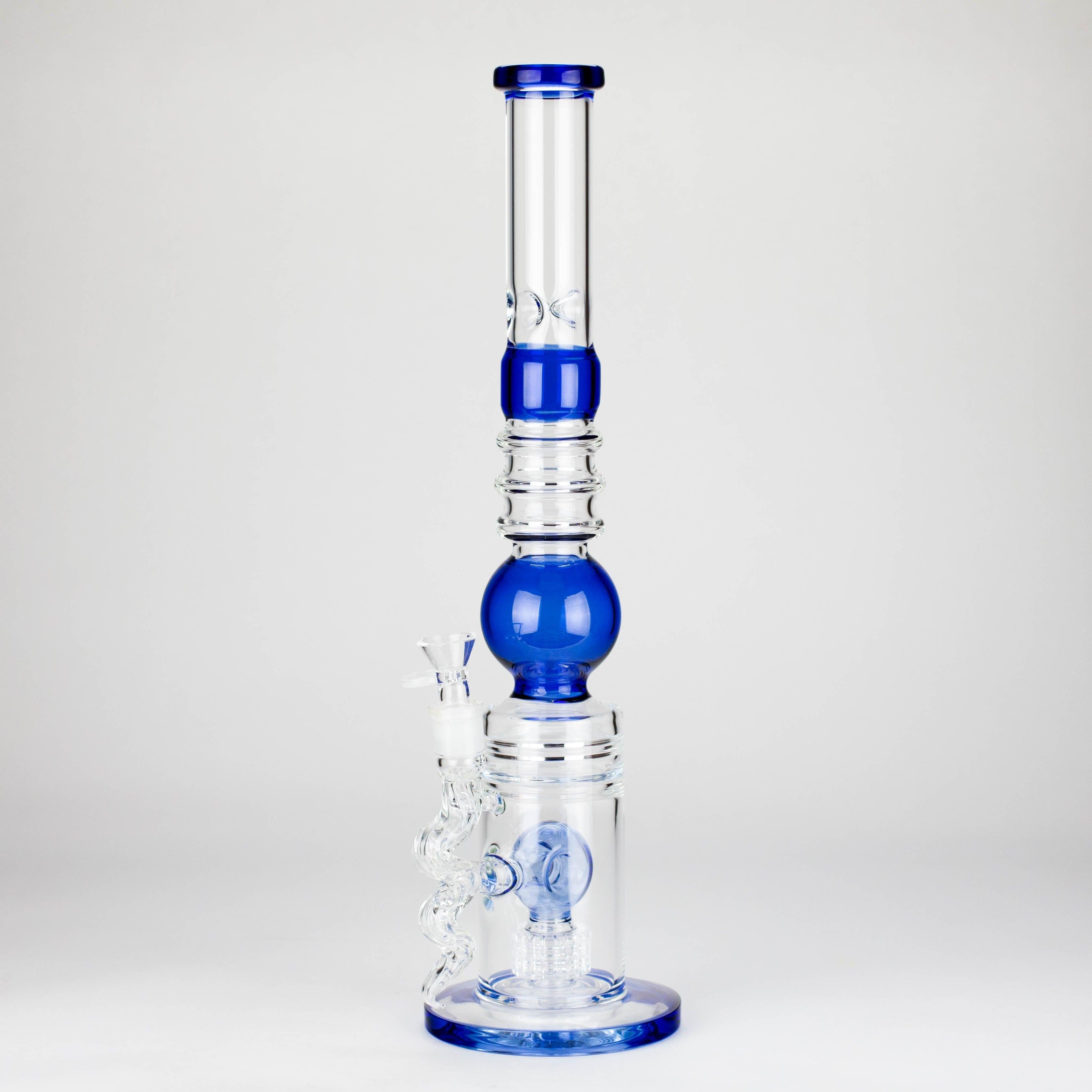 18.5″ Shower Head Perc Glass Water Bong [C2699]