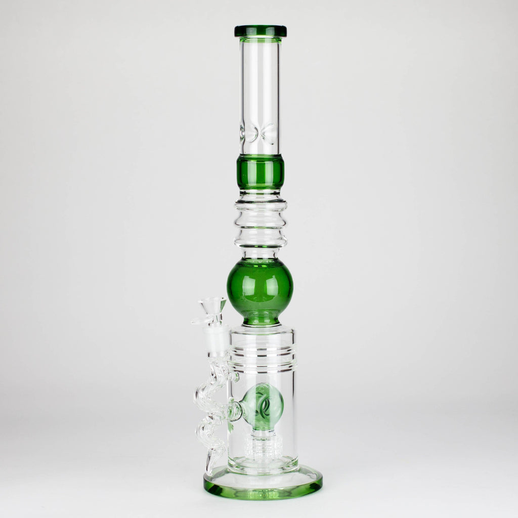18.5″ Shower Head Perc Glass Water Bong [C2699]