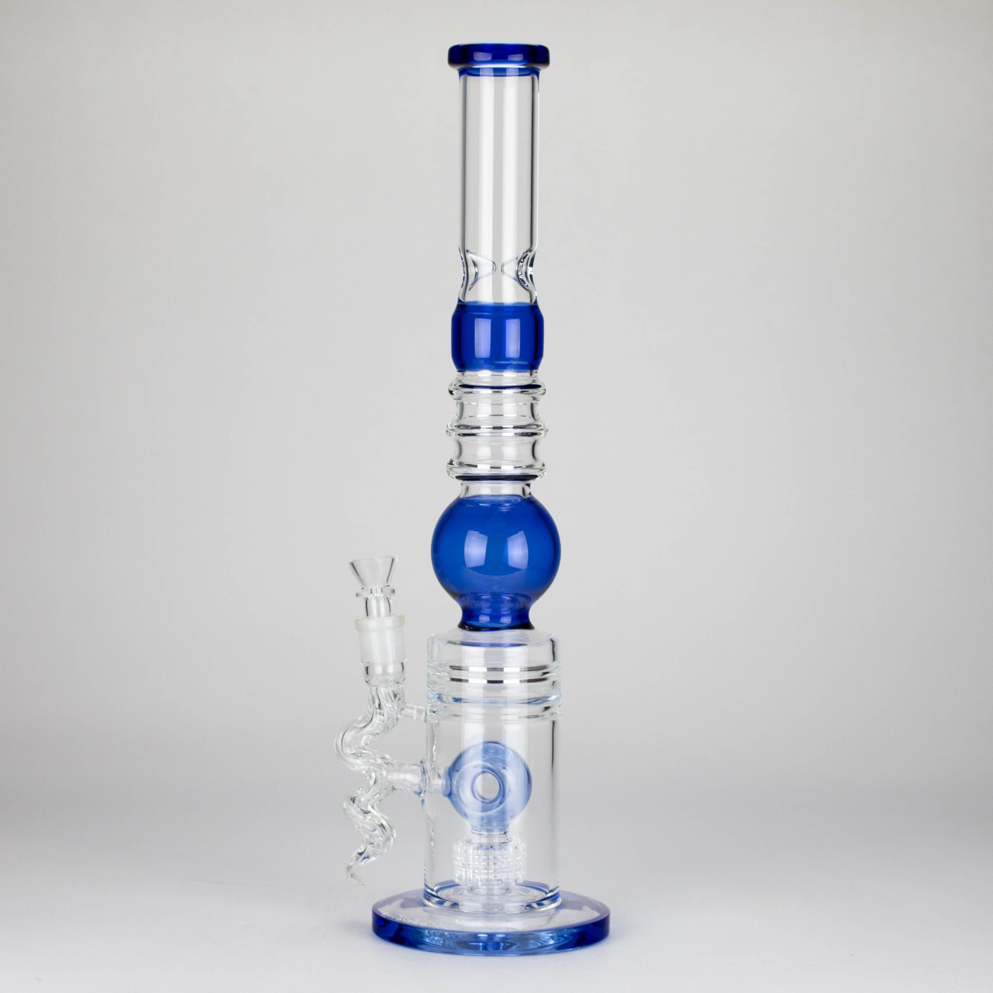 18.5″ Shower Head Perc Glass Water Bong [C2699]