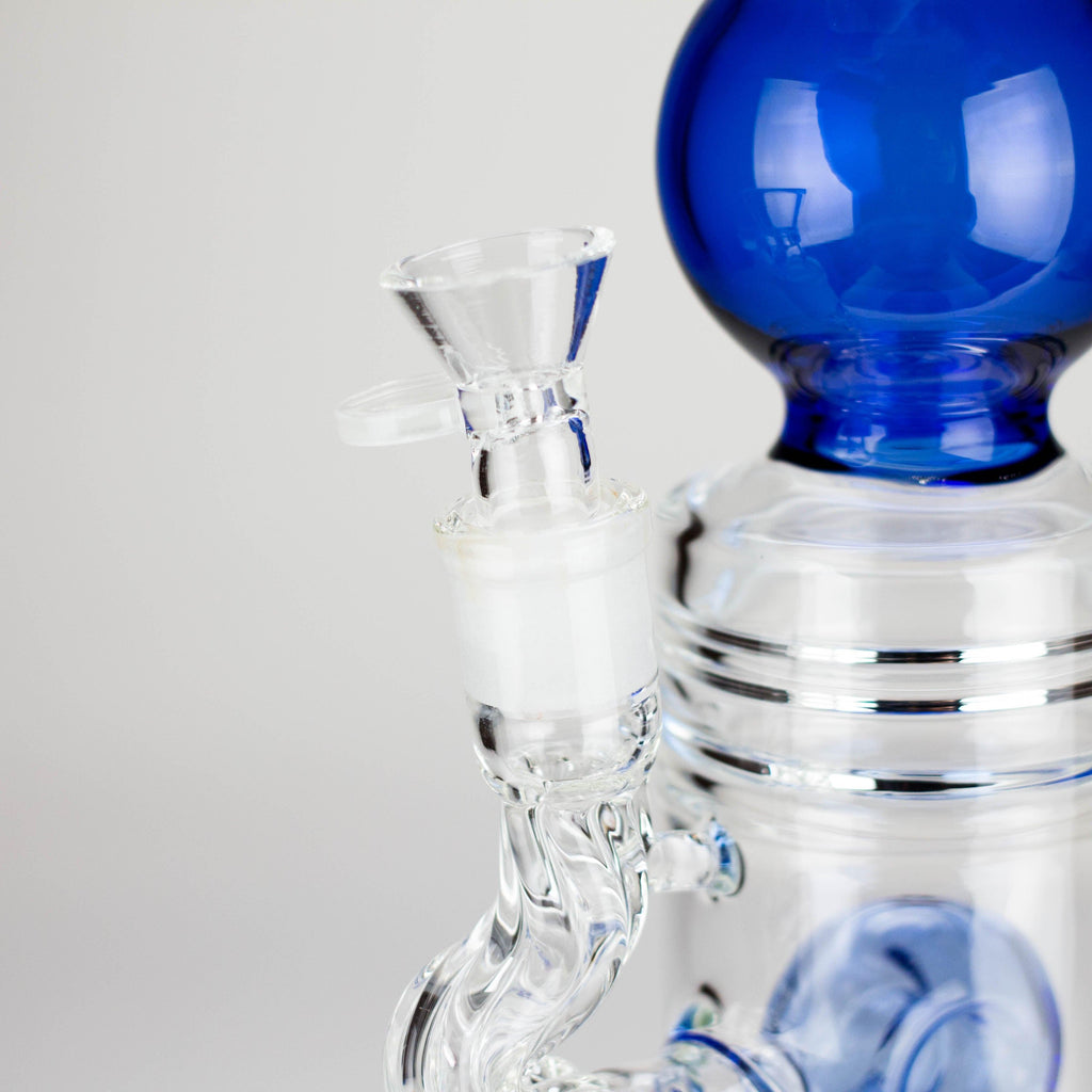 18.5″ Shower Head Perc Glass Water Bong [C2699]