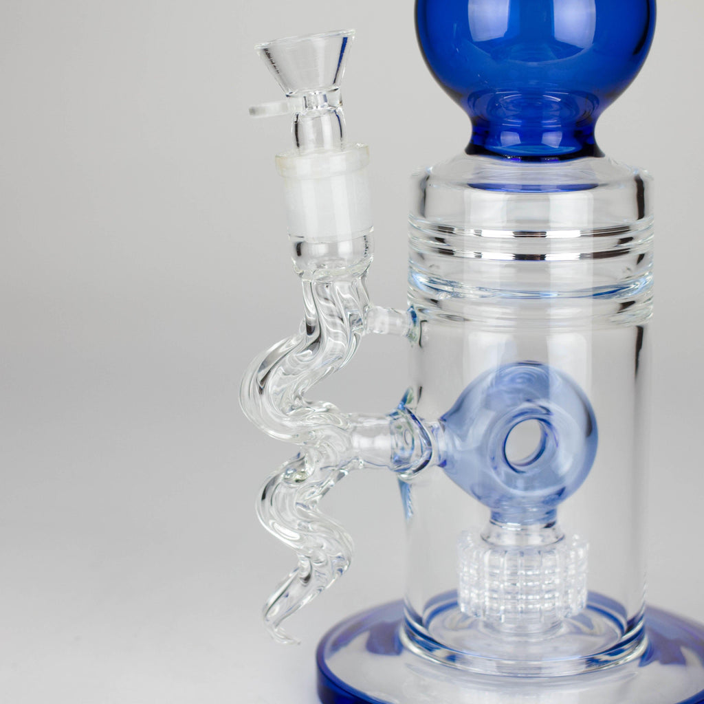 18.5″ Shower Head Perc Glass Water Bong [C2699]