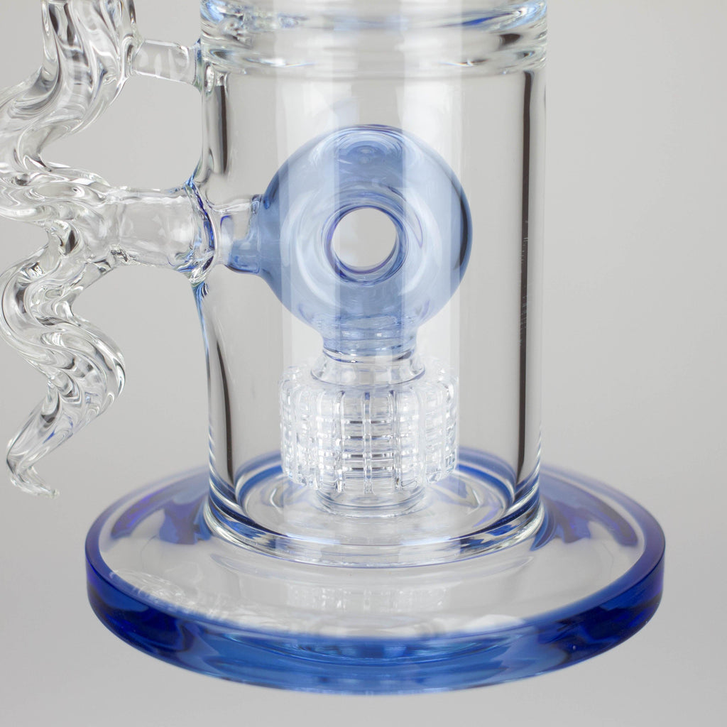 18.5″ Shower Head Perc Glass Water Bong [C2699]
