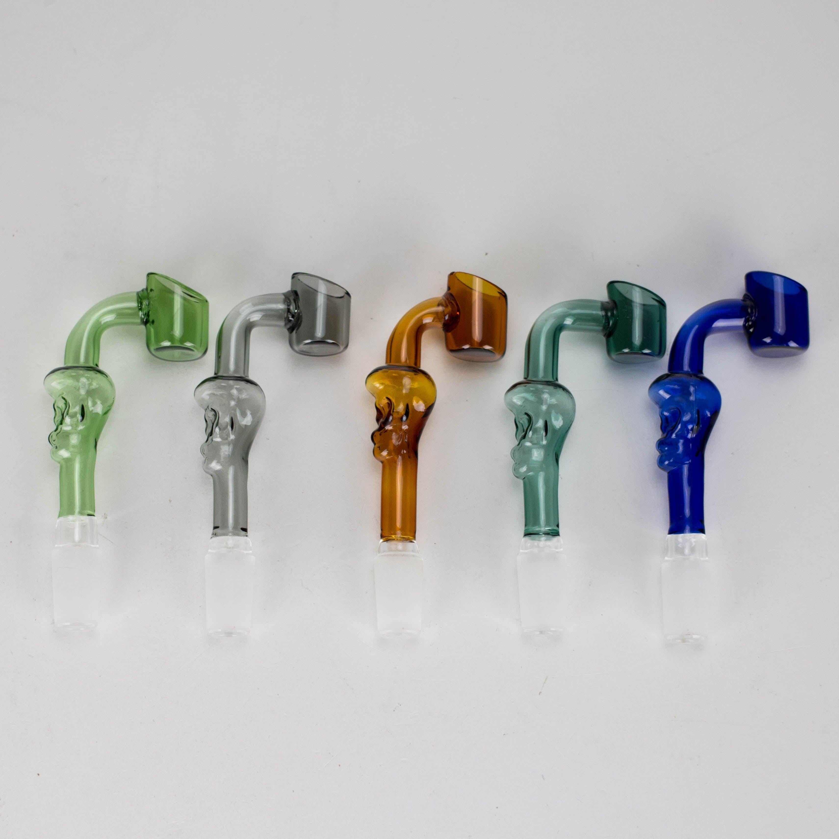 4" Unique Skull Design, 90-Degree Glass Banger [BN-600]