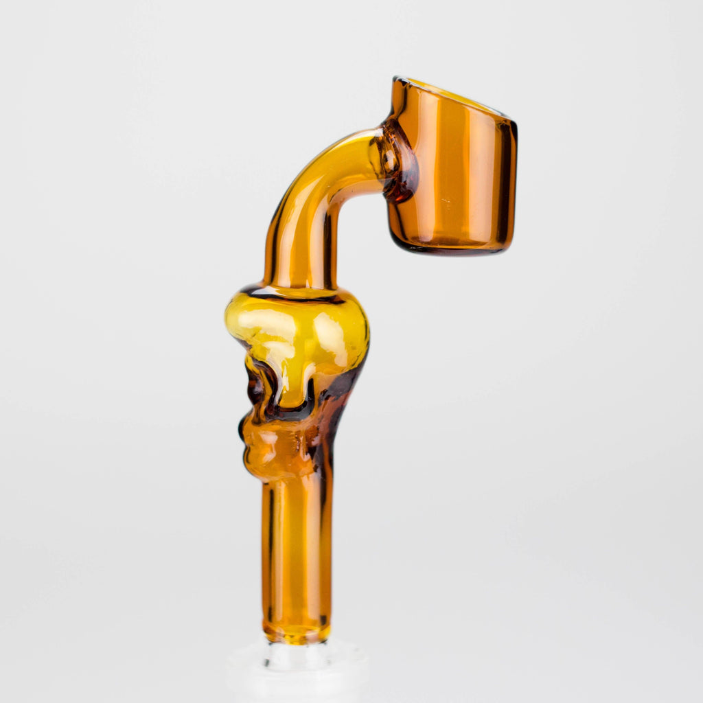4" Unique Skull Design, 90-Degree Glass Banger [BN-600]