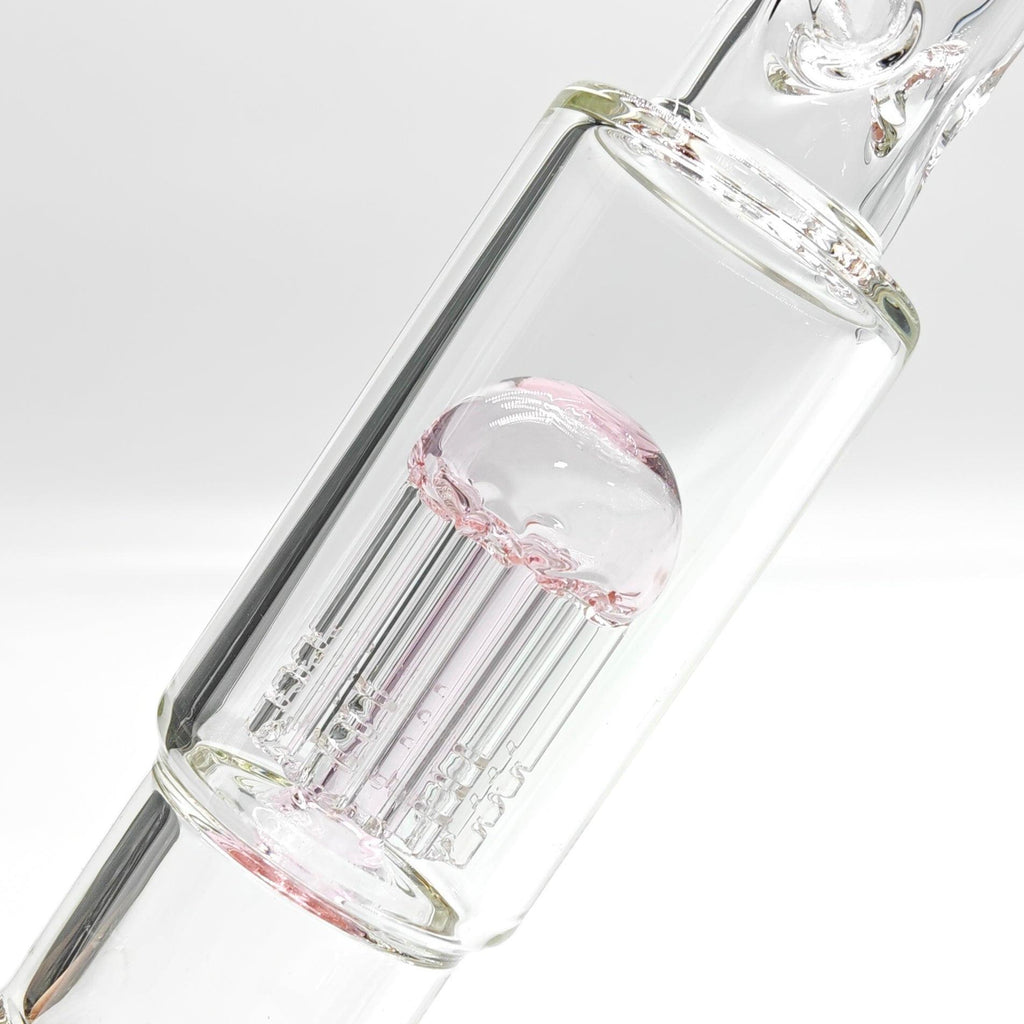 Fortune | 14" Double Inline Stemless to Grid Percolator Bong [1450PC]