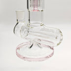 Fortune | 14" Double Inline Stemless to Grid Percolator Bong [1450PC]
