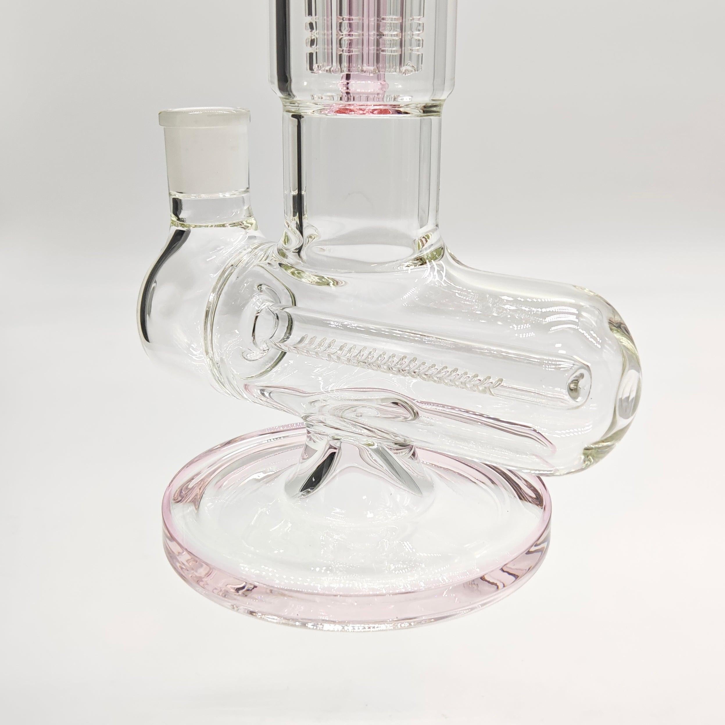 Fortune | 14" Double Inline Stemless to Grid Percolator Bong [1450PC]