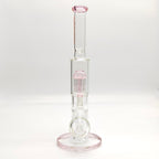 Fortune | 14" Double Inline Stemless to Grid Percolator Bong [1450PC]