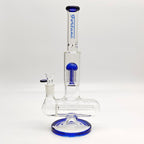 Fortune | 14" Double Inline Stemless to Grid Percolator Bong [1450PC]