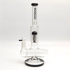 Fortune | 14" Double Inline Stemless to Grid Percolator Bong [1450PC]