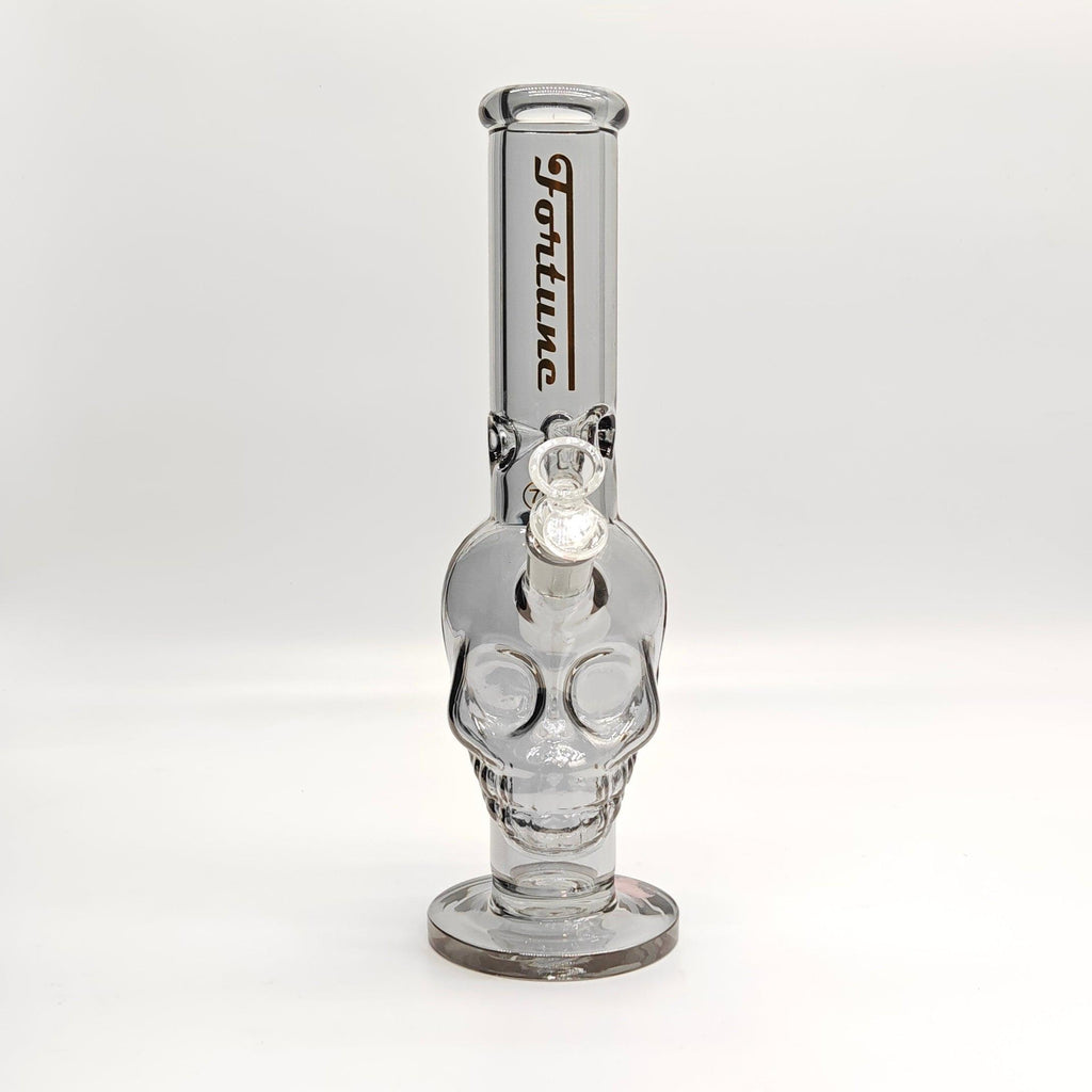 Fortune | Electroplated Skull 14" 7mm Glass Bong [SK144407E]
