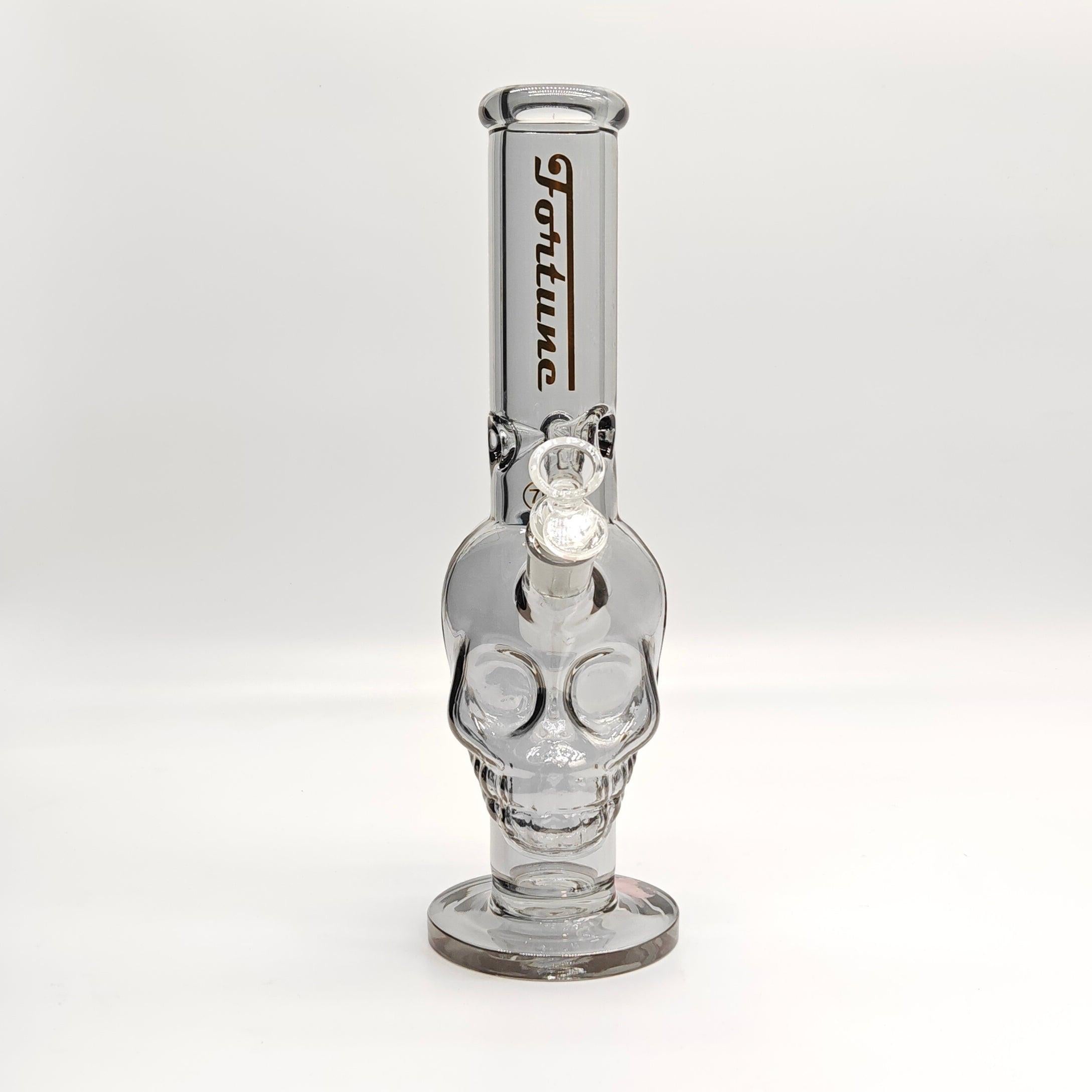 Fortune | Electroplated Skull 14" 7mm Glass Bong [SK144407E]