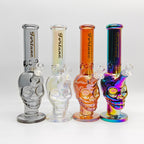 Fortune | Electroplated Skull 14" 7mm Glass Bong [SK144407E]