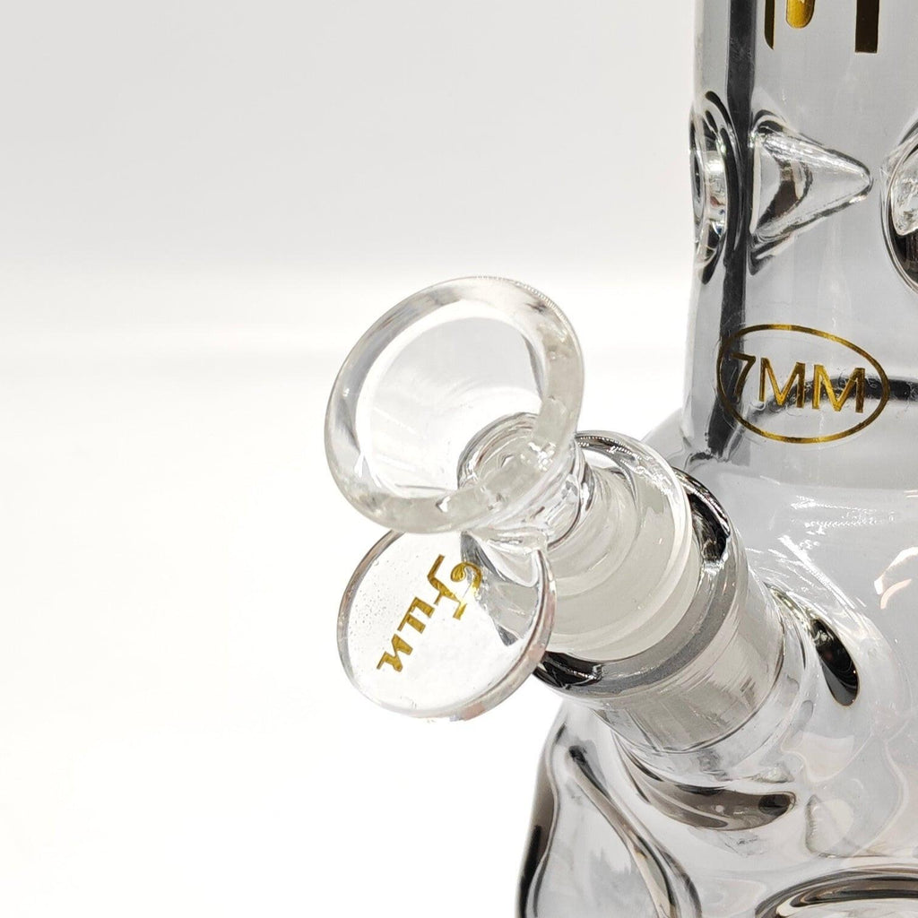 Fortune | Electroplated Skull 14" 7mm Glass Bong [SK144407E]